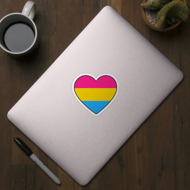 Pansexual Pride Heart by LittleGreenHat